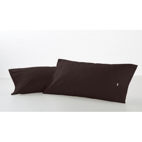 Funda de almohada COMBI LISOS BIÉS. 100% algodón (200 hilos) 179-CHOCOLATE