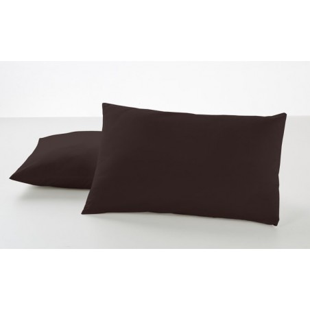 Funda de almohada COMBI LISOS BIÉS. 100% algodón (200 hilos) 179-CHOCOLATE